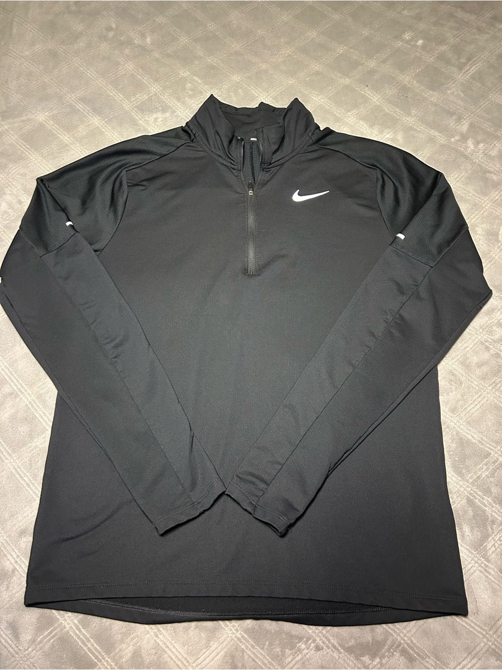 Nike Black Long-Sleeve Dri-FIT Half-Zip Performance Running Jacket
